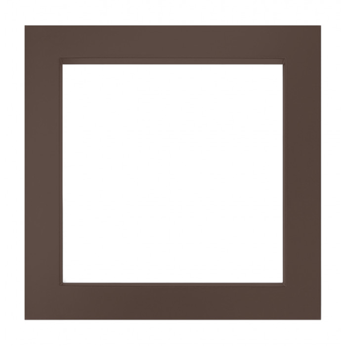 Сушка для рушників Genesis-Aqua Simple 50x50 см Шоколадно-коричневий