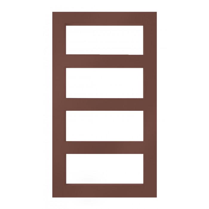 Полотенцесушитель Genesis-Aqua Masive 80x53 см Красно-коричневый