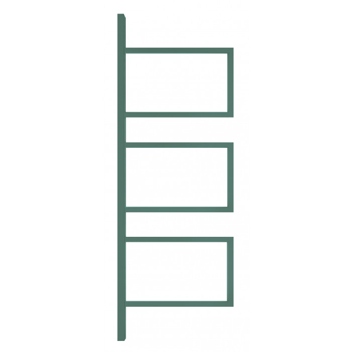 Водяной полотенцесушитель Genesis-Aqua Element 120x50 см Мятно-бирюзовый