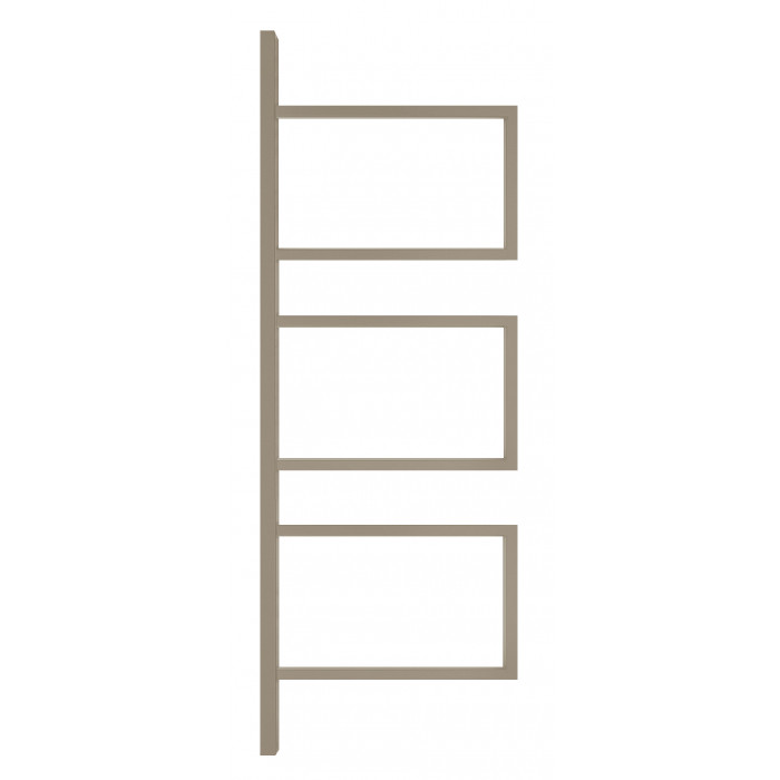 Водяной полотенцесушитель Genesis-Aqua Element 120x50 см Галечный серый