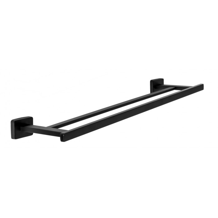 Вешалка двойная для полотенца REA OSTE 02 BLACK черный