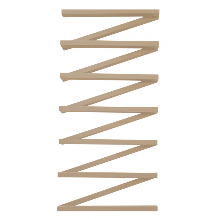 Водяний сушка для рушників Genesis-Aqua ZigZag 100x53 см Бежевий