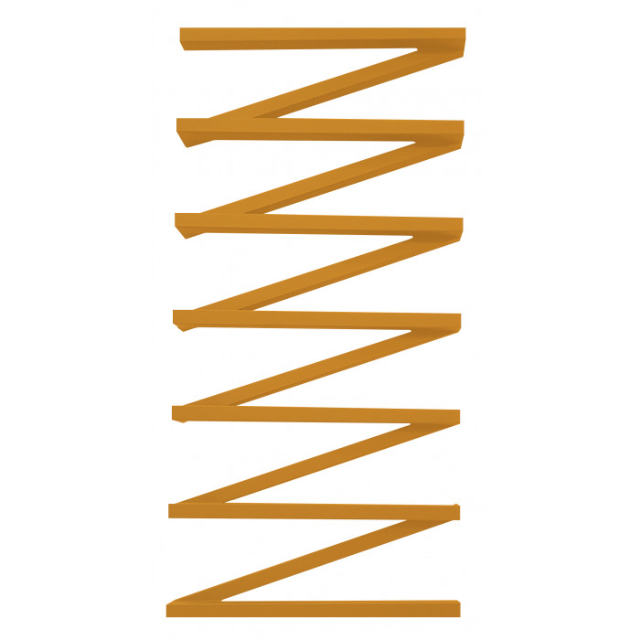 Водяний сушка для рушників Genesis-Aqua ZigZag 80x53 см Жовтий нарцис