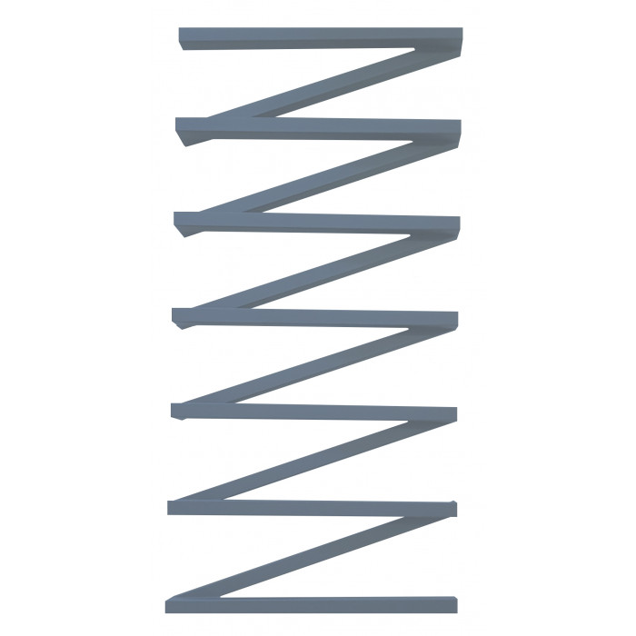 Водяний сушка для рушників Genesis-Aqua ZigZag 100x53 см Голубино-синій