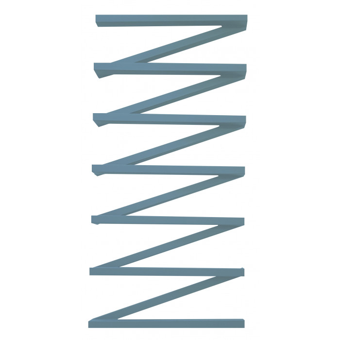 Водяний сушка для рушників Genesis-Aqua ZigZag 80x53 см Пастельно-синій