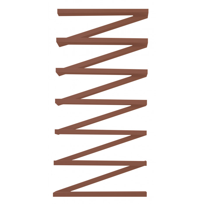 Водяний сушка для рушників Genesis-Aqua ZigZag 80x53 см Мідно-коричневий