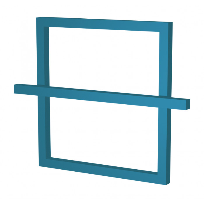 Сушка для рушників Genesis-Aqua One 53x53 см Небесно-синій