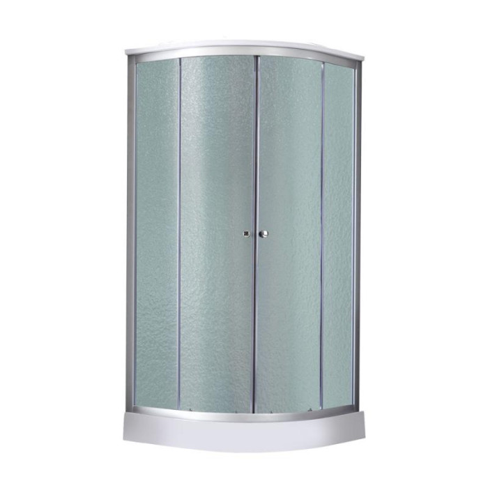 Душевой бокс Lidz Tani SB90x90.SAT.LOW.FR, низкий , стекло Frost 4мм + стенки WHI