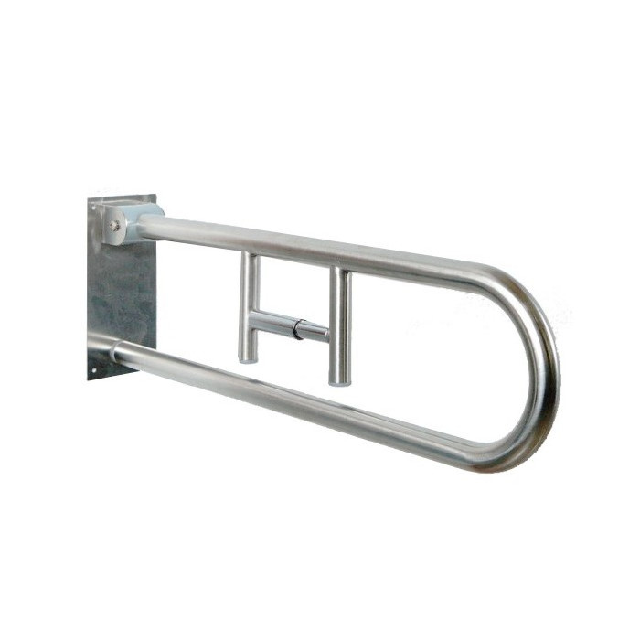 Поручень відкидний настінний Maxiflow Ø32 73x23x11 cm 4835.2311P.304.00 з додатковим фіксуючим тримачем