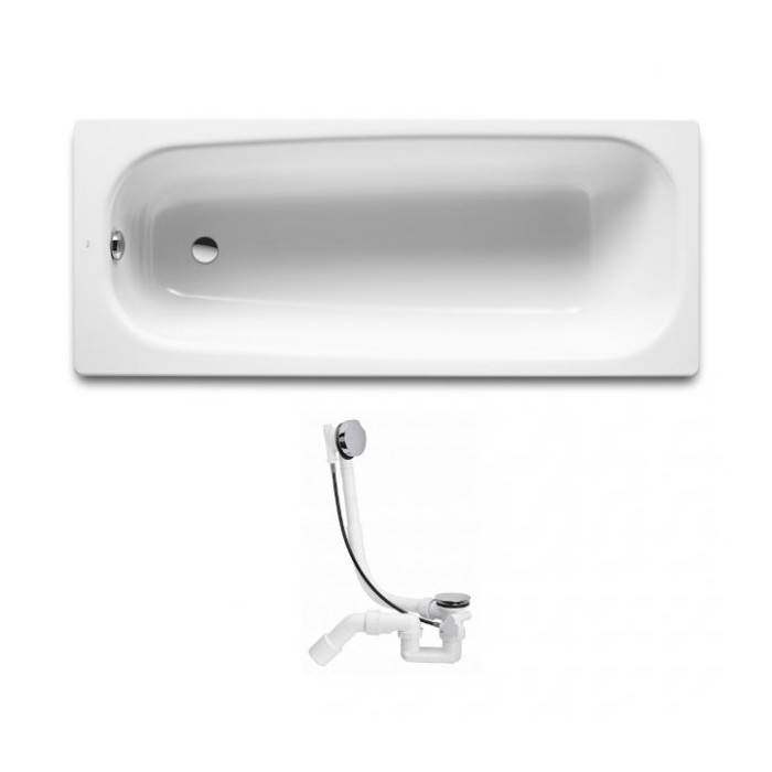 Ванна чавунна Roca + сифон VIEGA SIMPLEX A21291100R+285357