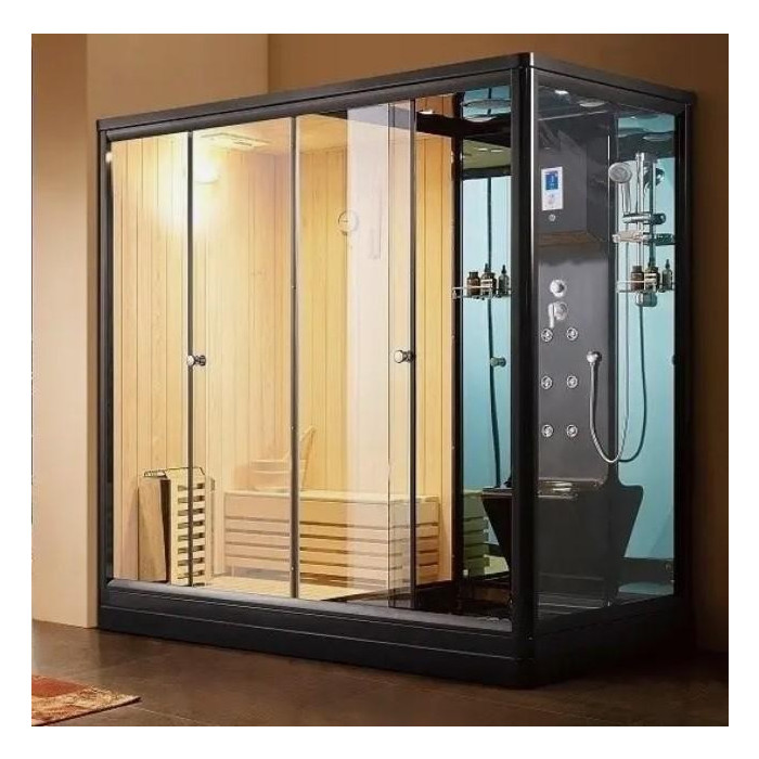 Гидромассажный бокс с сауной Golston G-U881 Black  2200х1200х2200 мм
