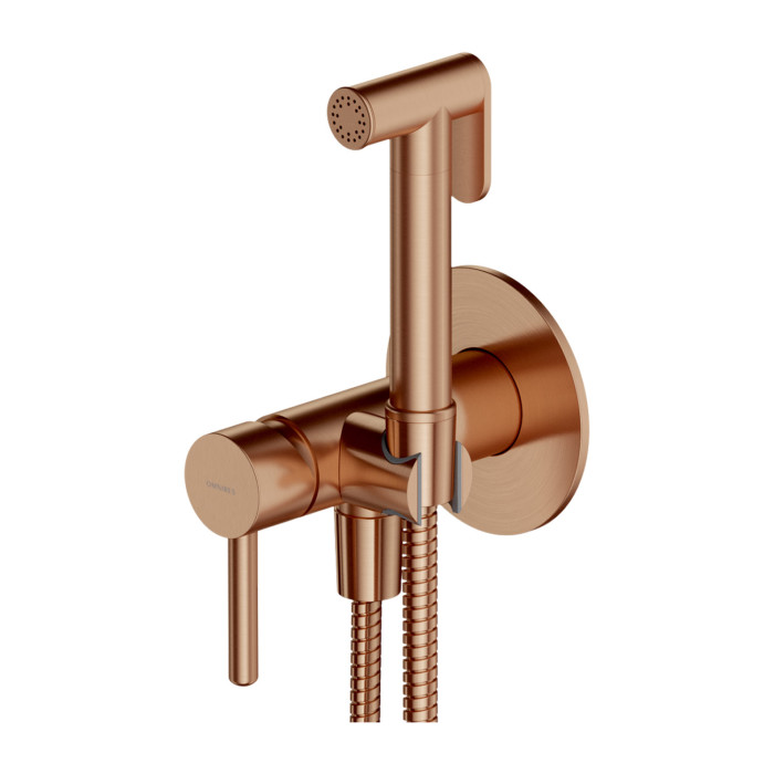 Гігієнічний набір Omnires Y brushed copper (SYSYBI2CPB)