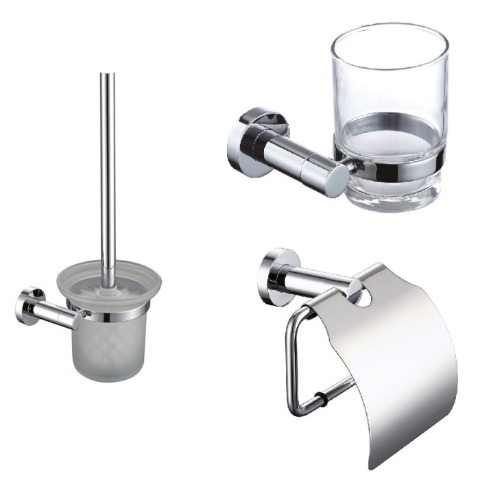 Набір аксесуарів Omnires Nelson chrome (MP60320CR + MP60520CR + MP60620CR)