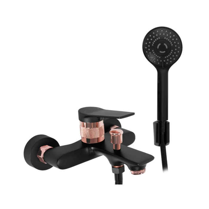 Змішувач Rea Viral black/rose gold (REA-B2027)