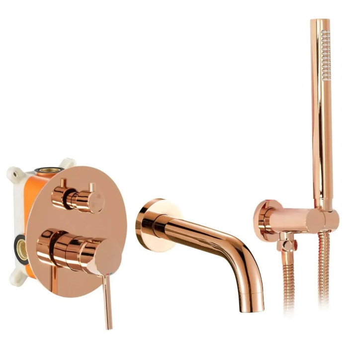 Змішувач Rea Lungo rose gold + box (REA-B6930)
