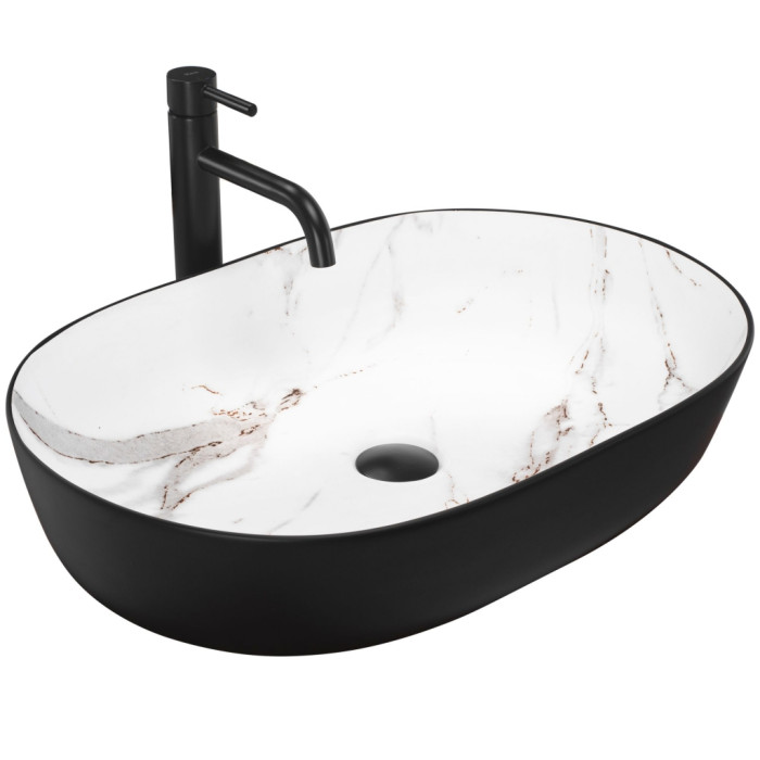 Умивальник Rea Cleo black-aiax matt (REA-U6625)