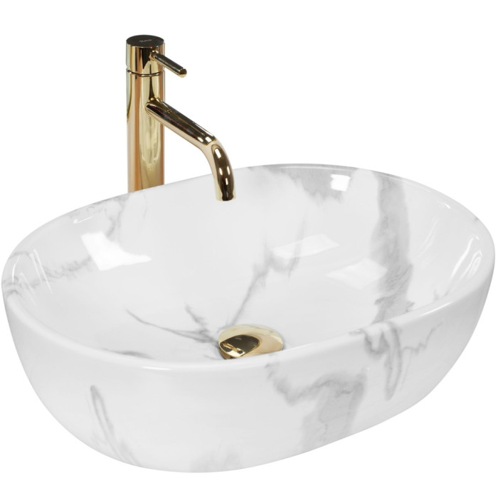 Умивальник Rea Amelia marble shiny (REA-U8001)
