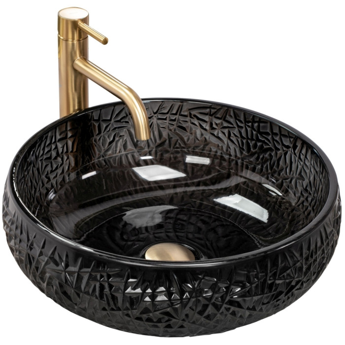 Умивальник Rea Ise 42x42 black (REA-U6660)