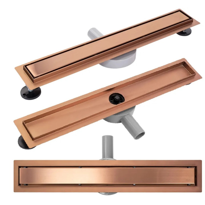 Трап Rea Neo & Pure Pro 600 мм brushed copper (REA-G8020)