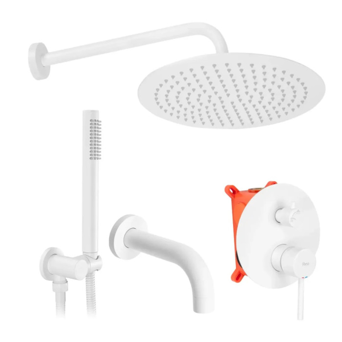 Душова система Rea Lungo white + box (REA-P6611)