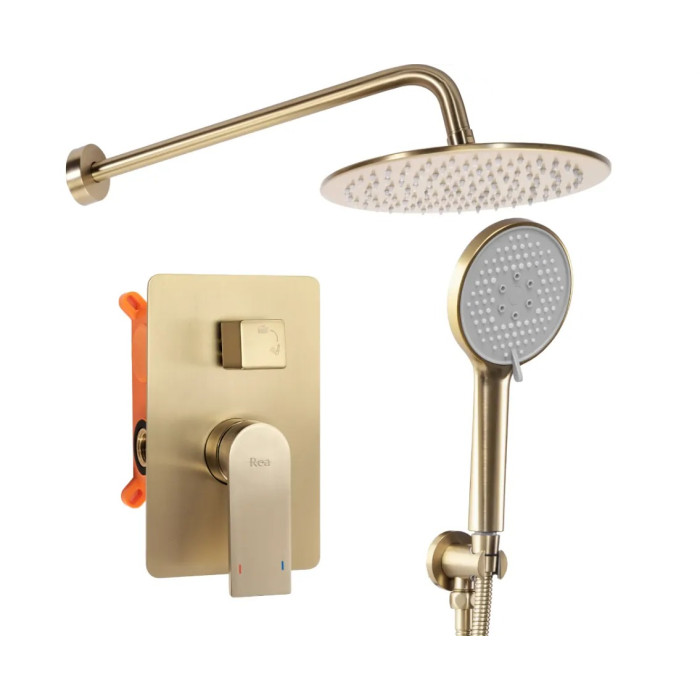 Душова система Rea Verso brushed gold (REA-P9150)