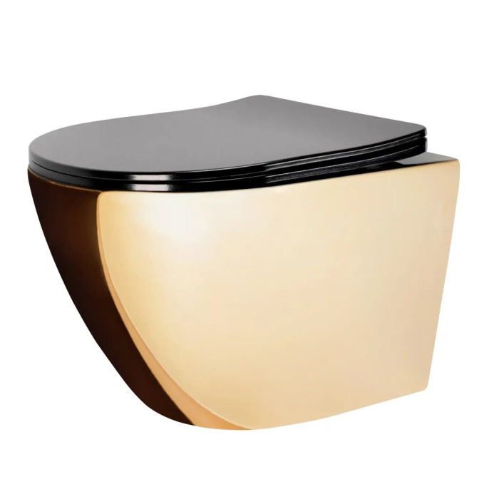 Унітаз Rea Carlo gold/black (REA-C8990)
