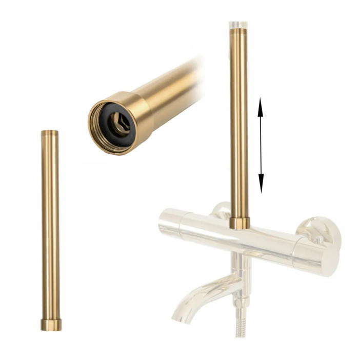 Подовжувач для душового гарнітуру Rea Adapter brushed gold (REA-K7704)