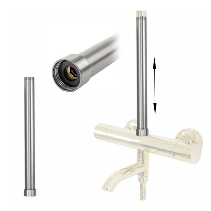 Подовжувач для душового гарнітуру Rea Adapter brushed nikiel (REA-K7703)