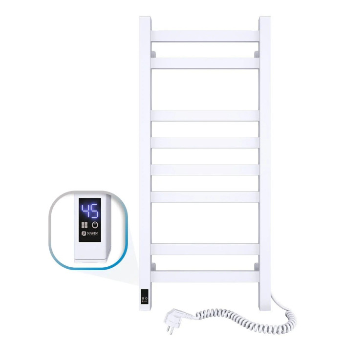 Рушникосушка електрична Navin Авангард 360х800 Sensor, біла, права, таймер 12-028053-3680
