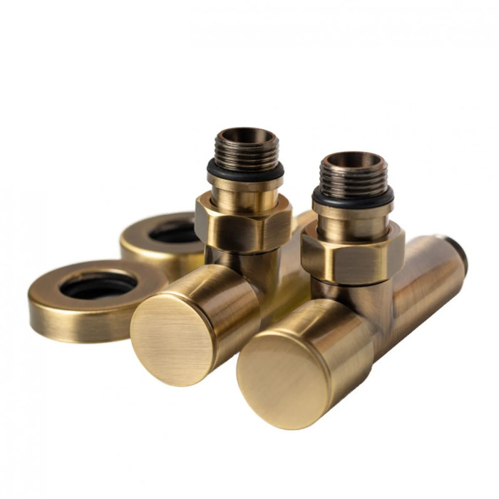 Кран кутовий Navin 1/2"х1/2" подовжений, антична бронза 2 шт. 21-530430-5101