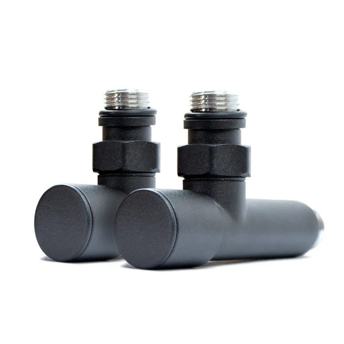 Кран кутовий Navin 1/2"х1/2" подовжений, чорний 2 шт. 21-630430-5101
