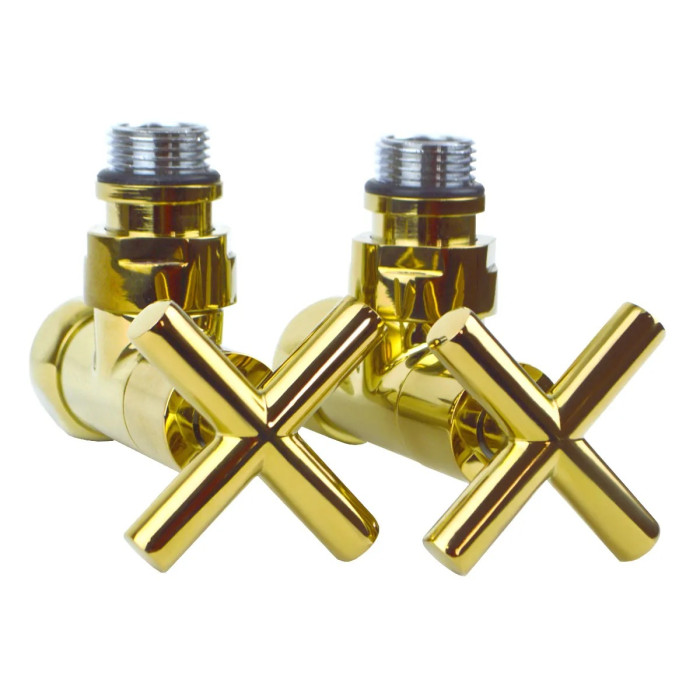 Кран кутовий Navin Преміум 3/4"х1/2", золото 2 шт. 21-431530-4704