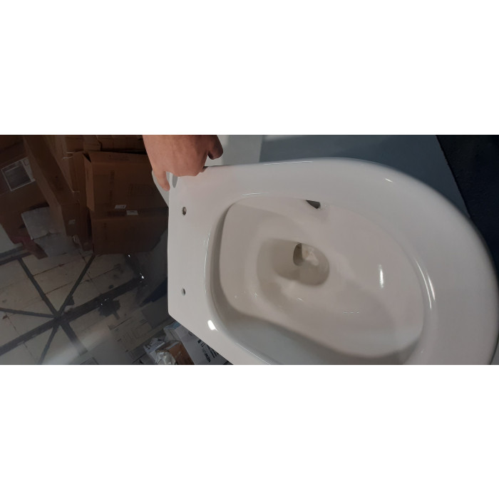 Чаша подвесного унитаза Whirpool с сиденьем ASIGNATURA Simple Bend 37822805 Уценка