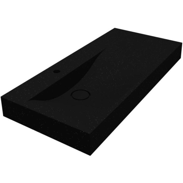 Умивальник Miraggio VIOLA 1000 L MIRASTONE BLACK 0002666
