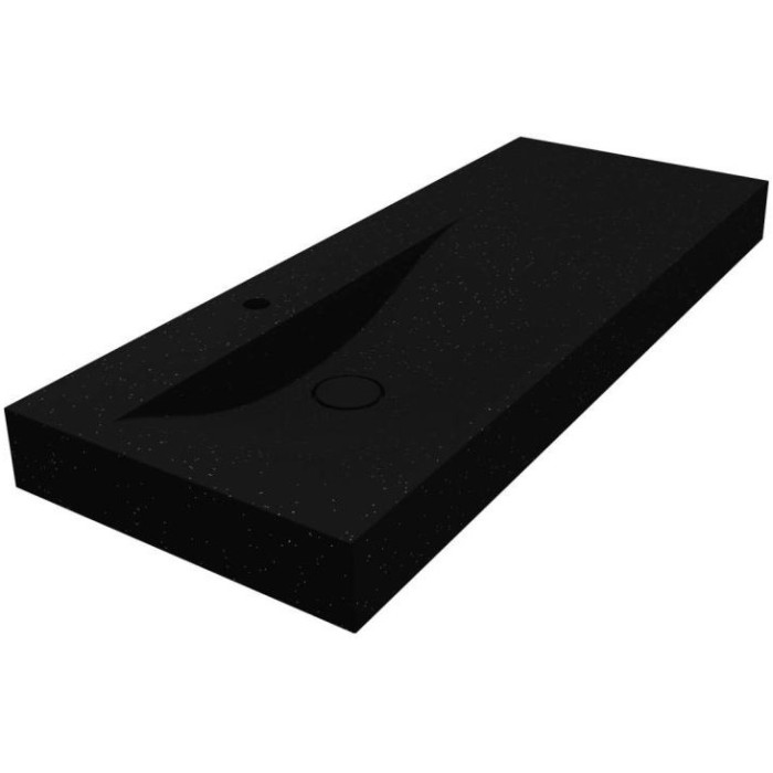 Умивальник Miraggio VIOLA 1200 L MIRASTONE BLACK 0002669