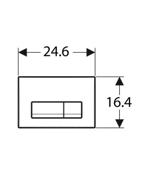 Клавиша Geberit DELTA50 115.119.DW.1
