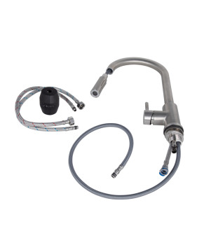 Смеситель для кухни Lidz Aria 015FL2 (k35) Nickel (LDARI015FL2NKS43397)