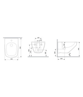 Биде AM.PM Inspire 2.0 C50A3411WH