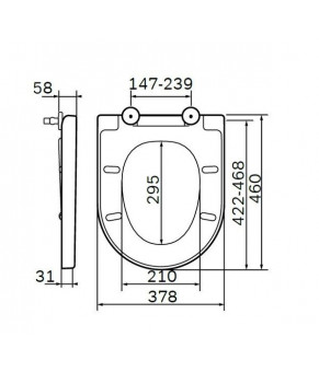 Сиденье AM.PM Bliss L C537853WH