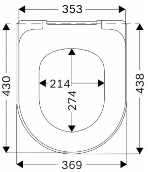 Сиденье AM.PM Calla C4801H