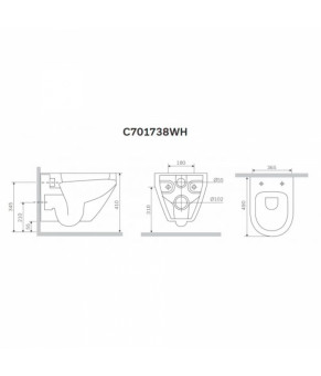 Унитаз AM.PM Spirit C701738WH