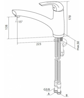 Смеситель AM.PM Sense F7500000