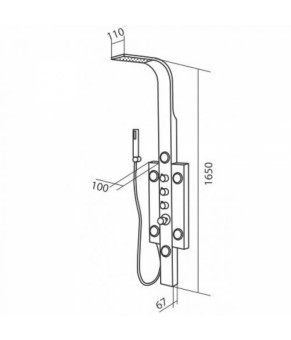 Гидромассажная панель AM.PM Tender 1 W45P-1-163S