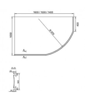 Панель для ванны Ravak Rosa I 160 L/R CZL1000A00