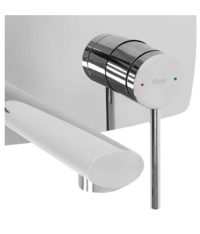 Смеситель для раковины (умывальника) REA OVAL CHROME + BOX хром скрытого монтажа