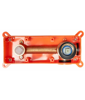 Смеситель для раковины (умывальника) REA OVAL GOLD + BOX скрытого монтажа