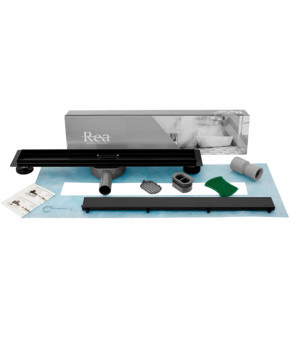 Трап для душа REA NEO PRO BLACK 2в1 черный 50 см