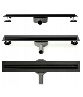 Трап для душа REA NEO SLIM PRO BLACK черный 50 см