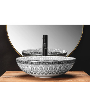 Умывальник (раковина) REA ARTE DARK GREY накладной