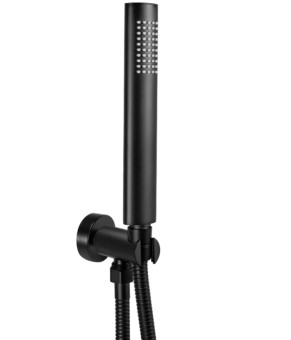 Душевой гарнитур скрытого монтажа REA OVAL BLACK + BOX черный